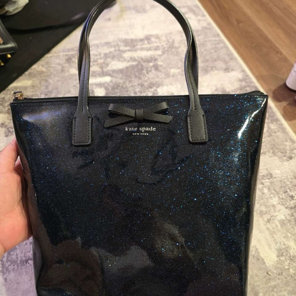 Kate Spade Navy Glitter Tote